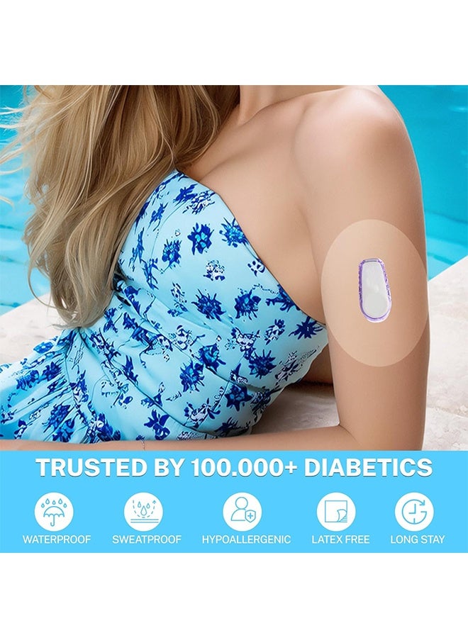 Photon لاصقات G6 مقاومة للماء، 30 قطعة من أغطية المستشعر، ملصق لاصق من الورق الداعم المقطوع مسبقًا لجهاز G6 سهل الاستخدام ويبقى لفترة طويلة لمدة 10 أيام - Image 3