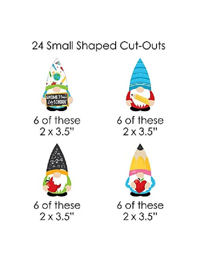Big Dot of Happiness School Gnomes Teacher And Classroom Diy Decorations Clothespin Garland Banner 44 Pieces  - Image 5