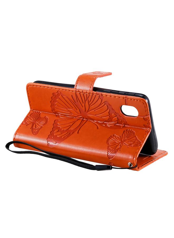 اس-توب جراب لهاتف Samsung Galaxy A01 Core، جراب جلدي أفقي قابل للطي بنقشة فراشات ثلاثية الأبعاد مع حامل وفتحة بطاقة ومحفظة - Image 5