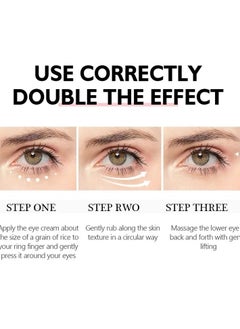 VEZE Nicotinamide Eye Cream Dark Circles Fading Anti Eye Bags, Hyaluronic Acid Moisturizing Serum for Puffiness and Eye Care  - Image 3