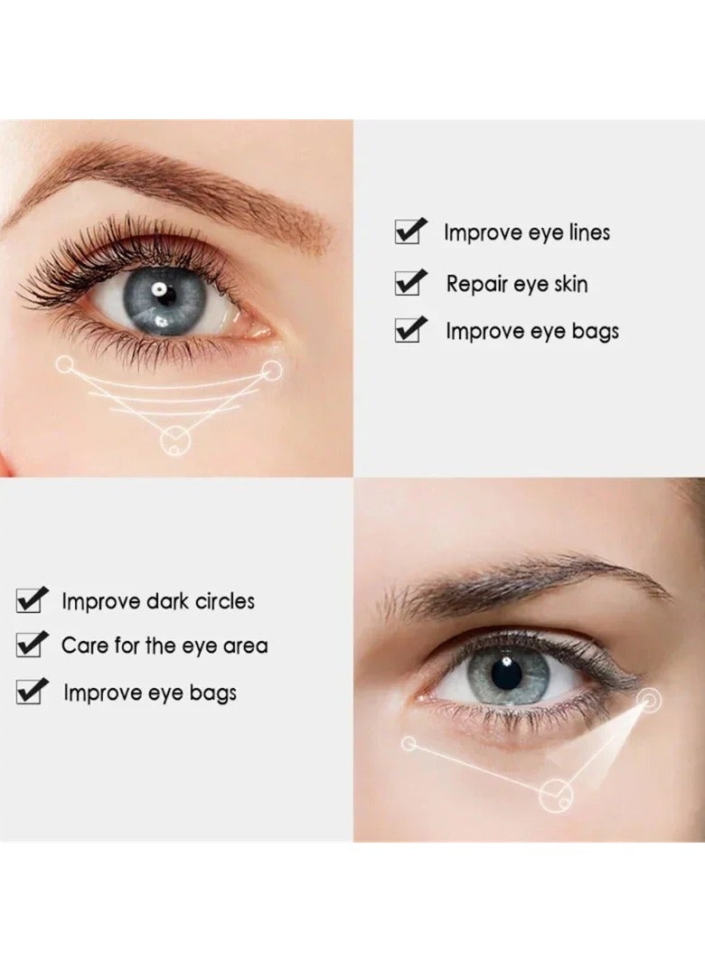 VEZE كريم عين نياسيناميد لتلاشي الهالات السوداء ومكافحة أكياس العين، سيروم حمض الهيالورونيك المرطب للانتفاخ والعناية بالعين - Image 4