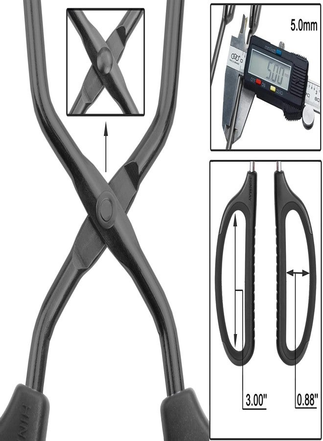 HINMAY 10" 12" 16" Stainless Steel Kitchen Tongs Set, Non-Slip Comfortable Grip Scissor Tongs for Cooking, Grilling & Serving, Set of 3 - Image 3