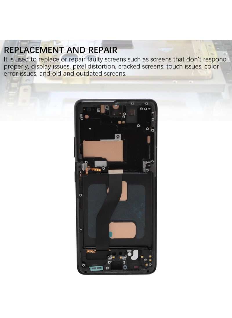إيروريكس مجموعة استبدال الشاشة، محول رقمي لشاشة الهاتف لهاتف Galaxy S21 Ultra TFT مجموعة رقمية مع إطار وأدوات  - Image 5