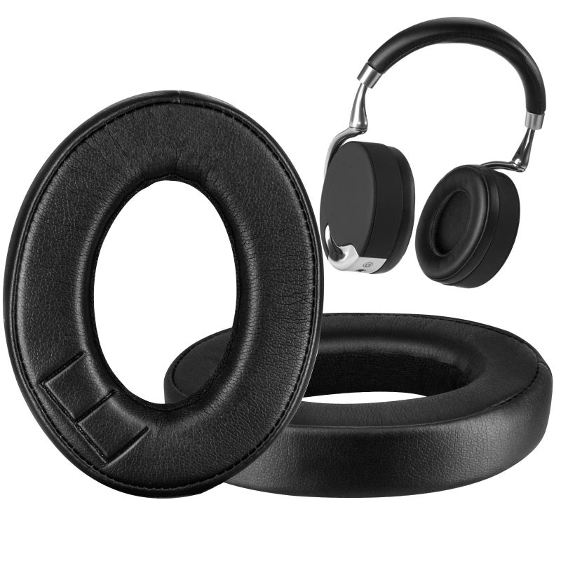 XBERSTAR Ear Cushions for Parrot by Philippe ZIK 1.0 Headphone-Replacement Earpad Cover, Ear Cushion Pads (Black) - Image 1