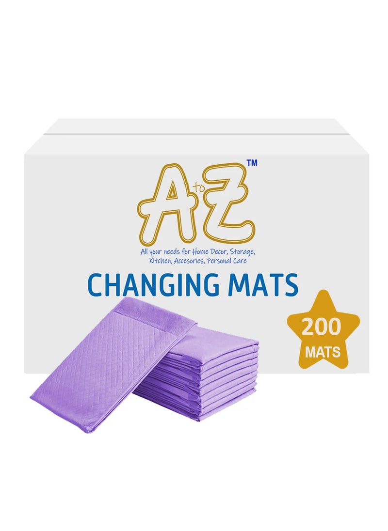 A TO Z A To Z - Disposable Changing mats (45x60cm) Large, Pack Of 200 - Lavender  - Image 1