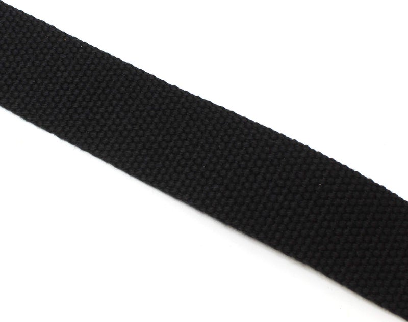 BC Belts حزام ويب رفيع بمشبك حلقتين مزدوجتين بعرض 1.25" مع طرف معدني بلون موحد (XL-أسود) - Image 4