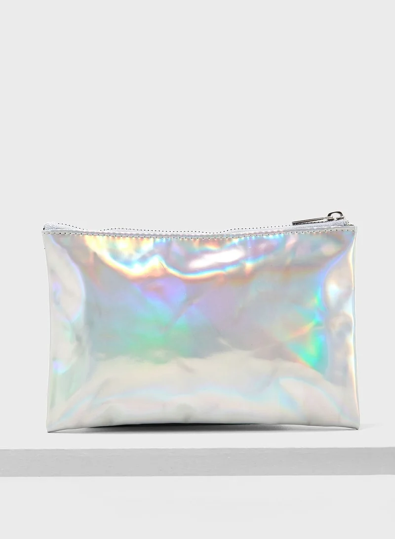 FOREVER 21 Holographic Makeup Pouch