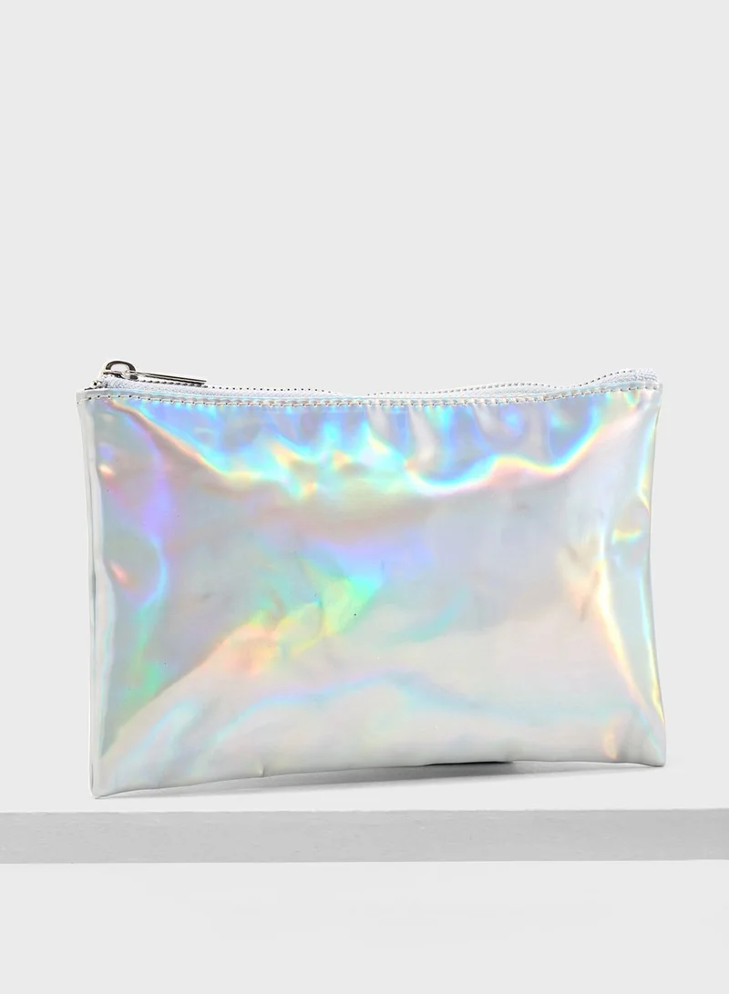 FOREVER 21 Holographic Makeup Pouch