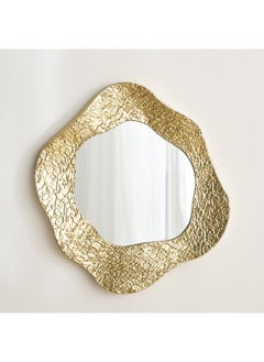 Home Box Delp Premium Heavy Duty Metal Textured Wall Mirror 83.2 x 5.7 x 76.2 cm  - Image 1
