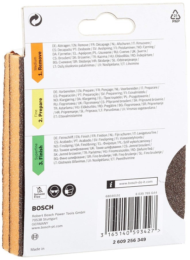 Bosch Professional Foam Sanding Pad for Medium Sanding, Pack of 2, 69X97X26 Mm - Image 2
