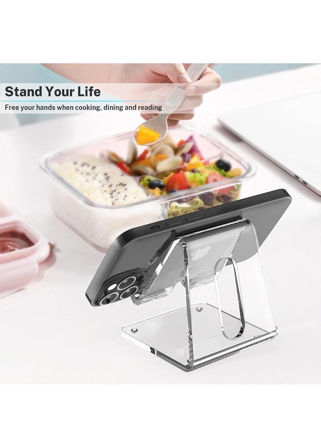 Acrylic Phone Stand, Portable Transparent Phone Stand,Desk Accessories - Image 2