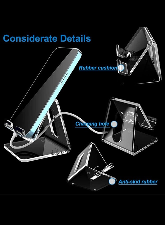 Acrylic Phone Stand, Portable Transparent Phone Stand,Desk Accessories - Image 3