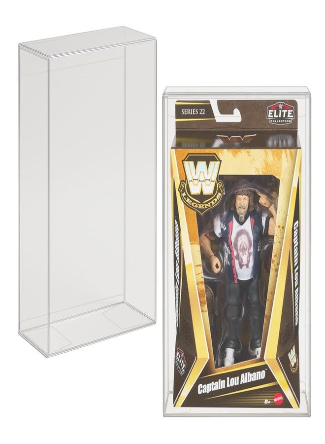 ايفورترو علبة عرض بلاستيكية شفافة من إيفوريترو لحماية مجسمات شخصيات ماتيل WWE Legends Series 22 - علب بلاستيكية بسمك 0.40 مم، علب عرض شفافة خالية من الأحماض لتخزين المقتنيات، مقاومة للغبار (عبوة من 10 قطع) - Image 1