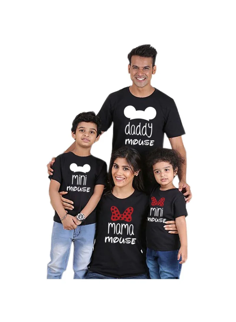 Matching Family Outfits Mama Mouse Daddy Mouse Mini Mouse Cotton T-Shirt For Family