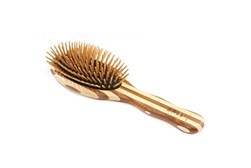 Bass HAIR DOC Large Oval Wood Bristle Brush 1 EA - Image 1