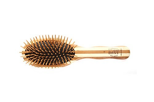 Bass HAIR DOC Large Oval Wood Bristle Brush 1 EA - Image 3