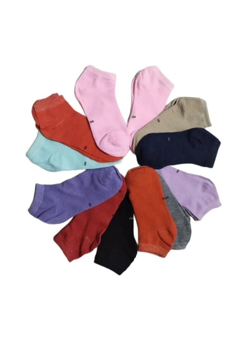 12-pair short socks set. Since I returned my daughters' colors