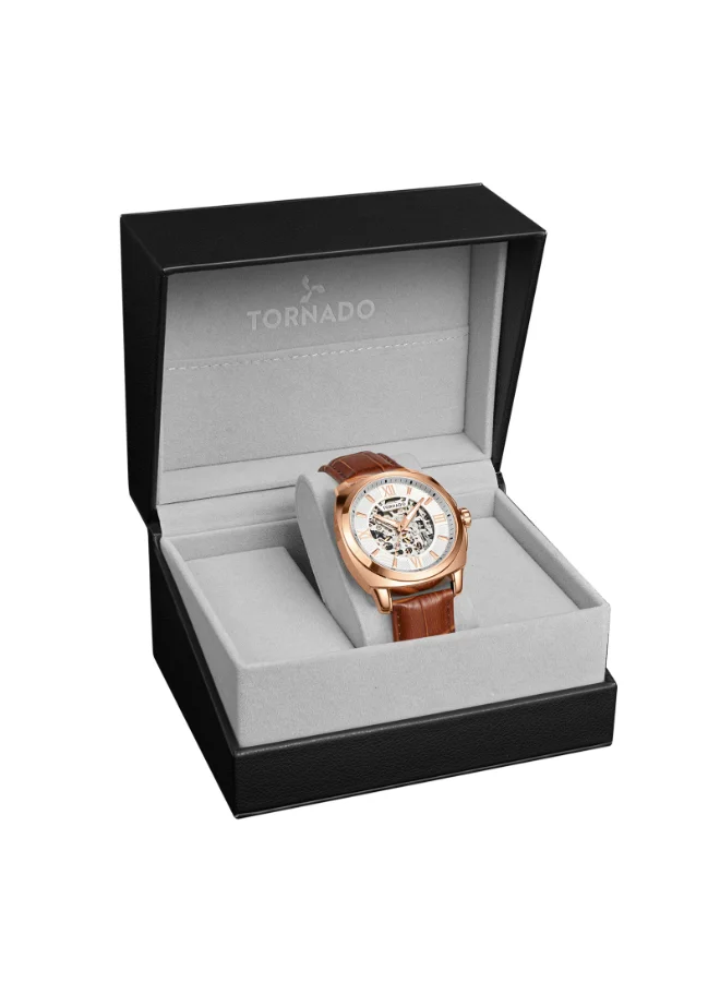 TORNADO Tornado  Men's Automatic Silver Dial Watch - T7316-RLDS