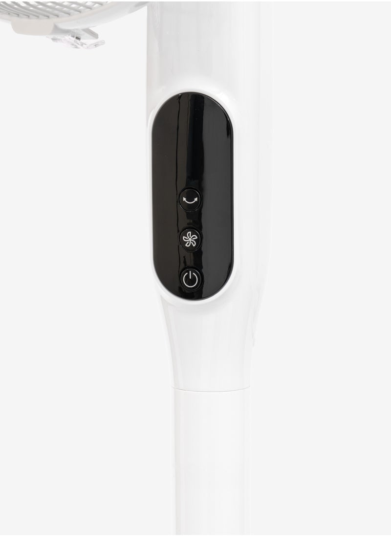 UGINE Ugine Fan With Stand,5 Leaf Blade, With Remote control, 12-Speed Level, White- USASF  - Image 3