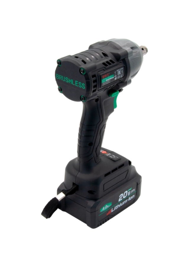 DWT 20V Brushless Cordless Impact Wrench Black and Green 26 x 10 x 31.5 cm ABWP-20 HDN-4C2 BMC - Image 3