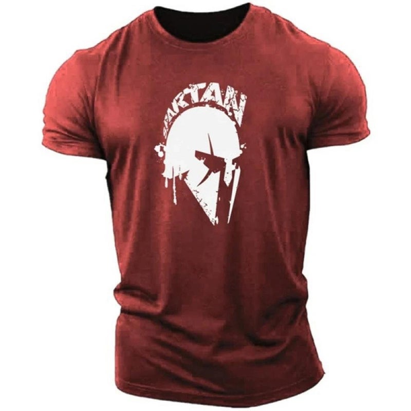 Vintage Men'S T Shirt Spartan 3D Printed T-Shirts Summer Sho - Image 5