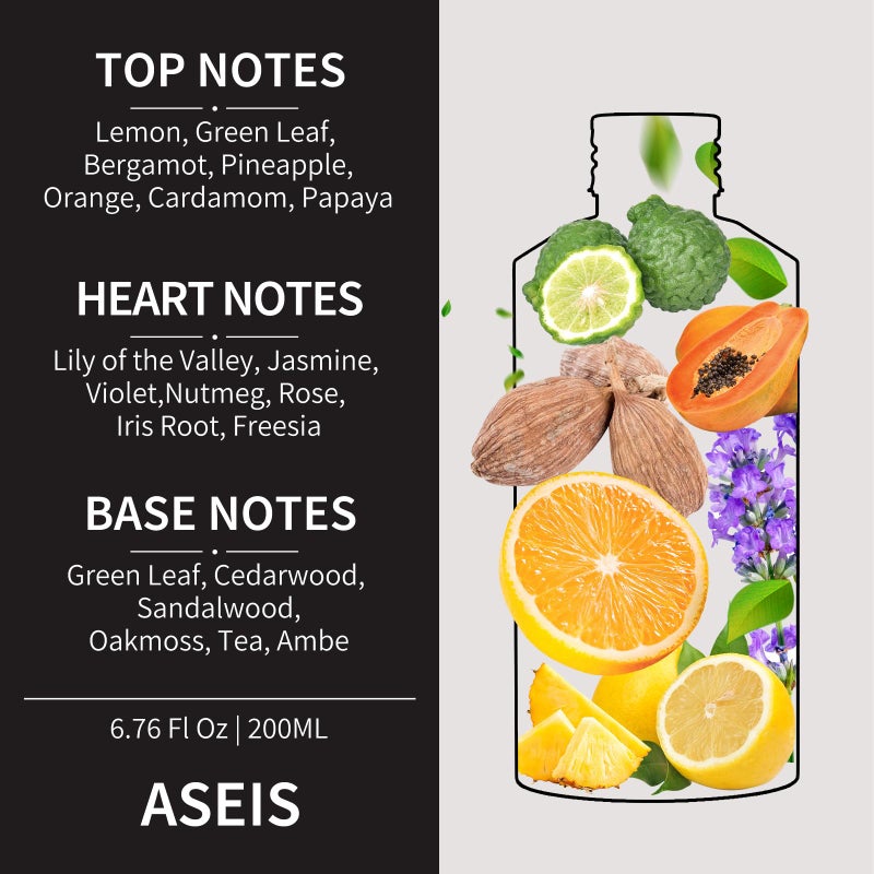 MISIJI Hotel Collection Diffuser Oil- 6.76 Fl Oz/200ML-ASEIS,Luxury Essential Oils for Diffuser Refill & Machines,Bigger Bottle, Bolder Aroma, Longer Lasting - Image 2