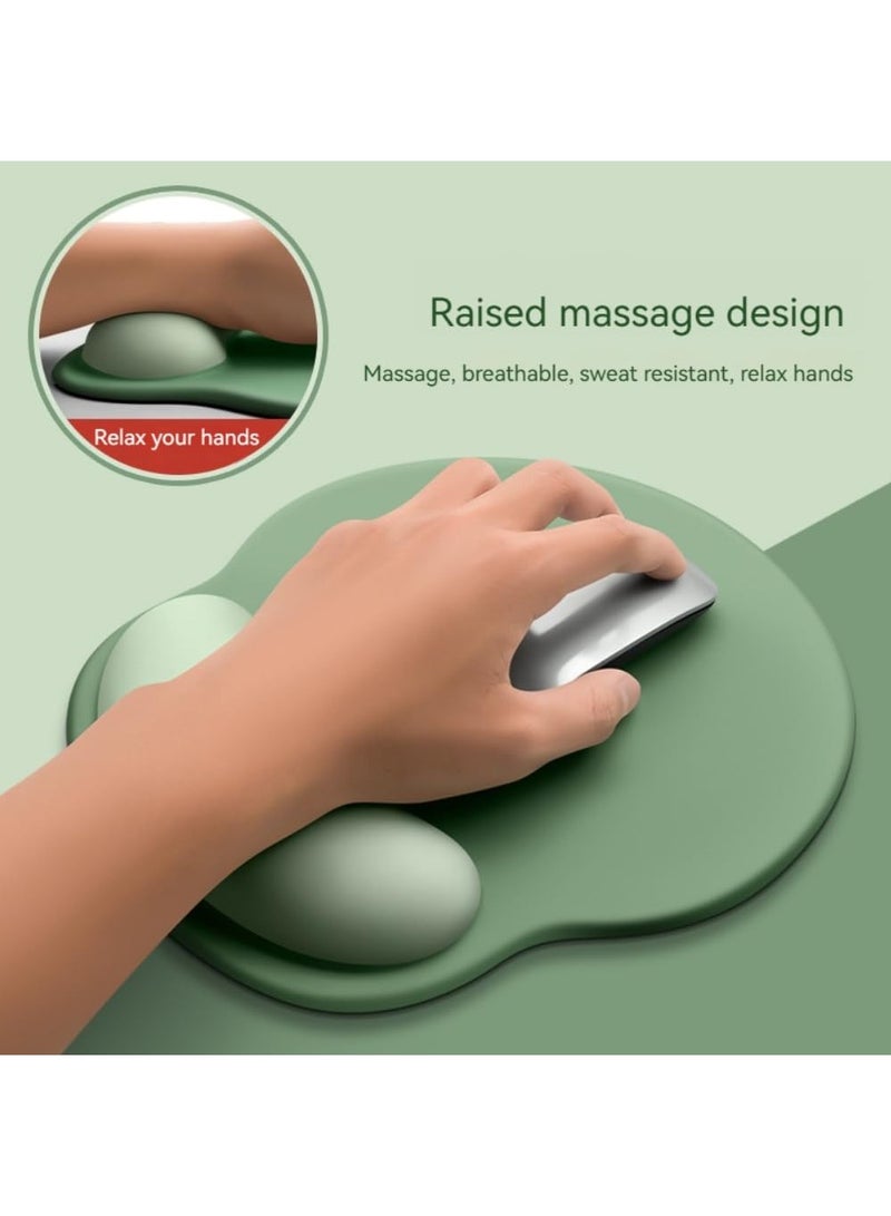 وسادة ماوس مريحة، وسادات ماوس داعمة للمعصم مع وسادة ماوس هلامية سيليكونية غير قابلة للانزلاق، مناسبة لملحقات الكمبيوتر المكتبية للألعاب - Image 2