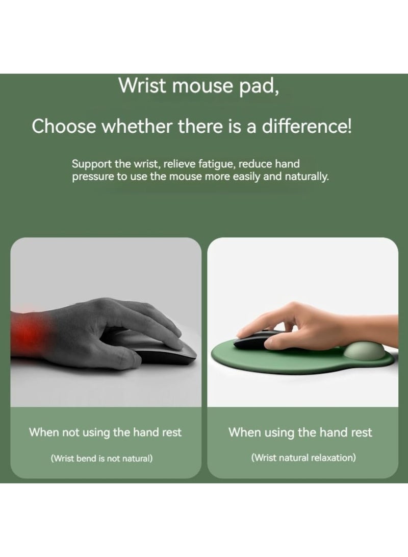 وسادة ماوس مريحة، وسادات ماوس داعمة للمعصم مع وسادة ماوس هلامية سيليكونية غير قابلة للانزلاق، مناسبة لملحقات الكمبيوتر المكتبية للألعاب - Image 5