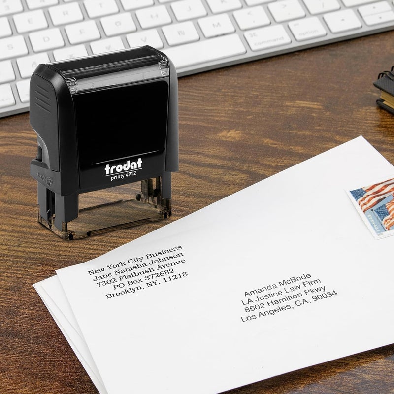 رابر ستامب كرييشن Trodat 4913 Return Address Stamp - Custom Text Stamp - Choose from Many Fonts u0026 15 Ink Colors! - Image 2
