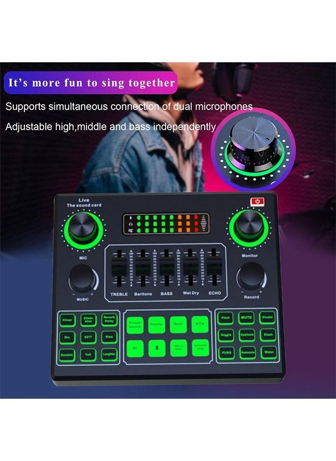 Mi VAZA - V9 Sound Card - DJ Mixer - Live Sound Card for Streaming - Audio Mixer for Streaming, Gaming, Recording, Singing, Tiktok, YouTube, PC, Computer - Image 1