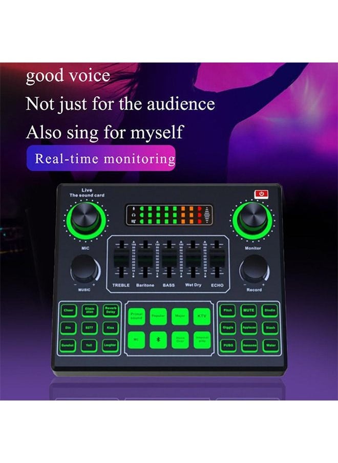 Mi VAZA - V9 Sound Card - DJ Mixer - Live Sound Card for Streaming - Audio Mixer for Streaming, Gaming, Recording, Singing, Tiktok, YouTube, PC, Computer - Image 1