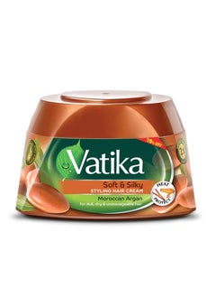 Vatika Naturals Moroccan Argan Styling Hair Cream 125 ml+ 10%  - Image 1
