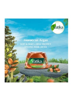 Vatika Naturals Moroccan Argan Styling Hair Cream 125 ml+ 10%  - Image 2