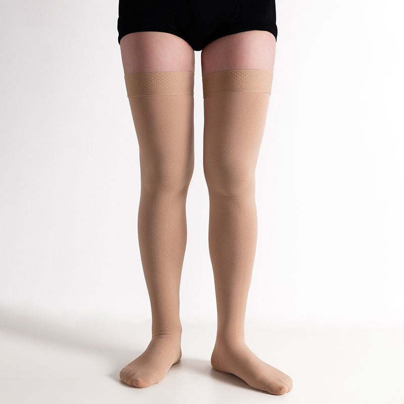 Long Tube Medical Compression Stockings, Venous Elastic Stockings, Large Size Anti-Thrombosis Thigh Care Socks, Thigh High - Image 1
