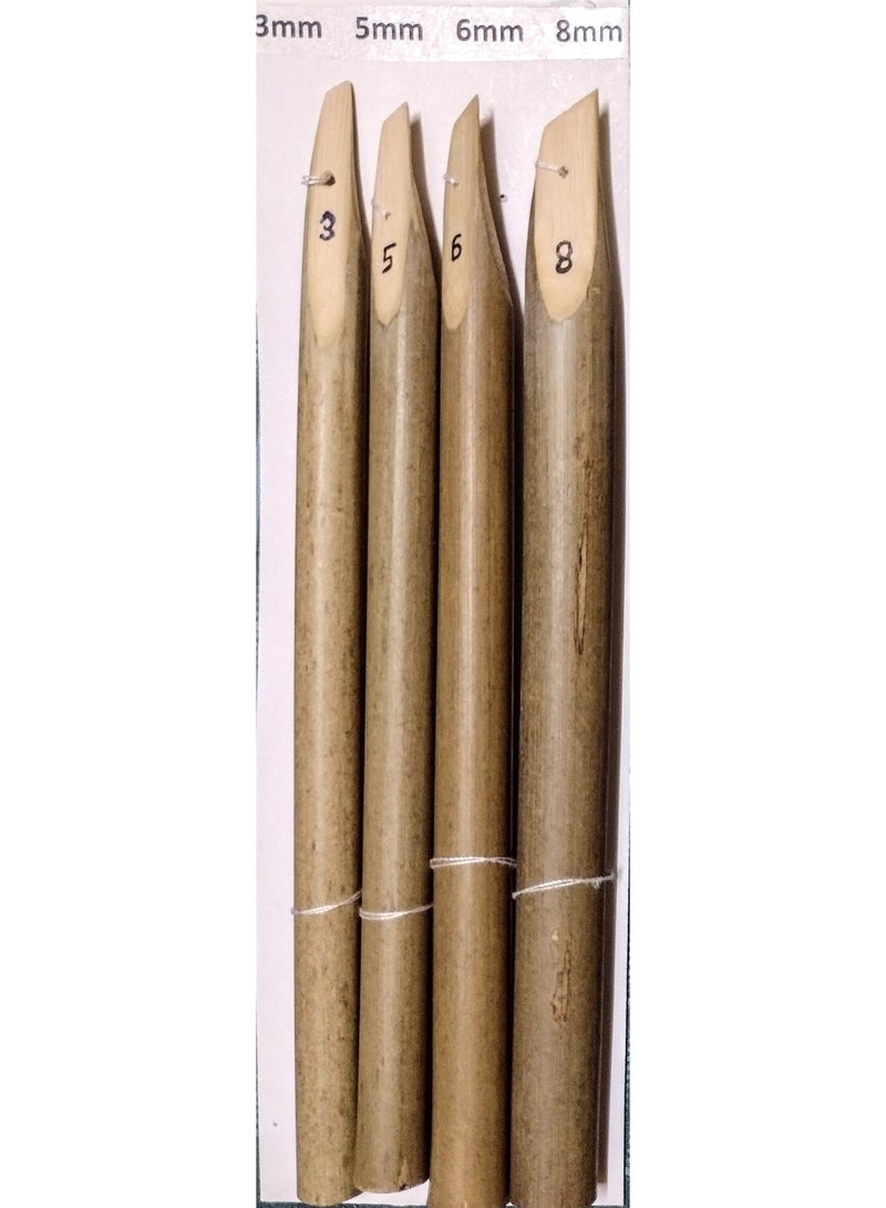 Bamboo set for Arabic Calligraphy, ASTD. 4 SIZES. - Image 2
