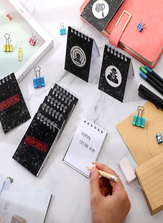 Zhanmai 48 Pcs Secret Mini Notepads Spiral Notebooks Ninja Notepads for Boys Girls, Spy Detective Theme Parties, Secret Agent Mystery Party Props School Activity Classroom Rewards Prizes - Image 4