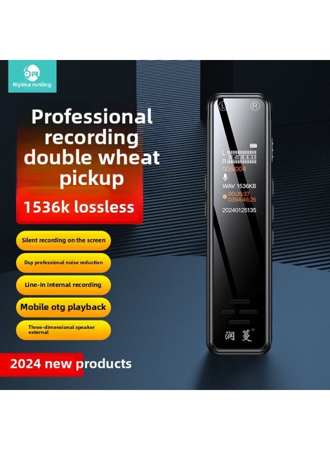 Lossless Recording Pen Professional HD Noise Reduction Business Voice Control Long Endurance To Text Dual Microphone Recorder Equipment-Capacity:128GB - Image 1