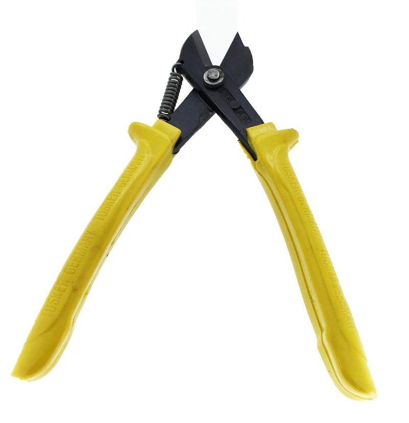 SWISSO YellowBlack with PVC Griped Spring Loaded 8 Inch Heavy Duty Tin Snips Cut Sheet Metal Cutter Cutting Shears Tools - Image 4