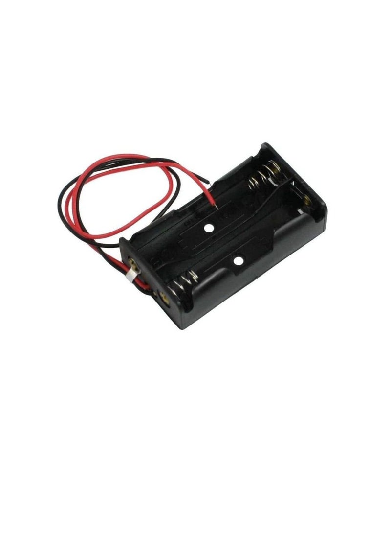 Battery Holder with Red and Black Wire 2 x AA - Image 1