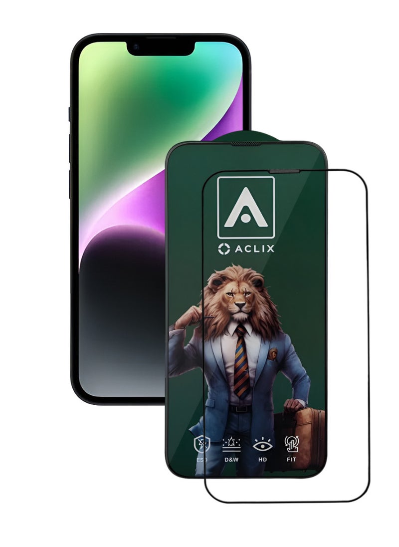 ACLIX Antistatic ESD Dustproof Premium Quality High Definition Tempered Glass Screen Protector Designed For  iPhone 14 - Image 1