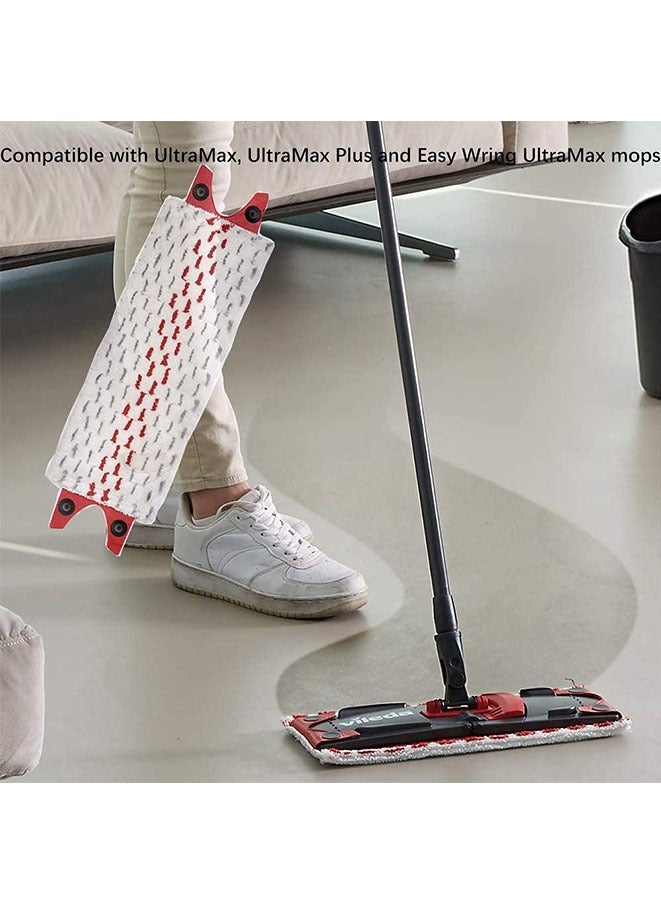 Muyixin عبوة من 4 قطع من وسادات إعادة التعبئة من الألياف الدقيقة المتوافقة مع عبوة إعادة ملء ممسحة Vileda Ultramax المصنوعة من الألياف الدقيقة - Image 5