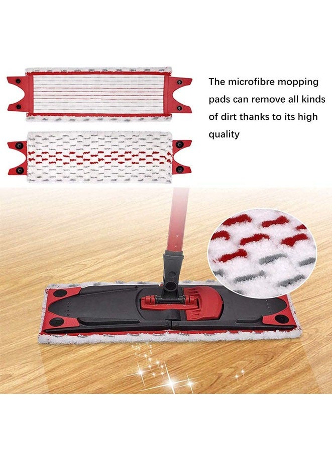 Muyixin عبوة من 4 قطع من وسادات إعادة التعبئة من الألياف الدقيقة المتوافقة مع عبوة إعادة ملء ممسحة Vileda Ultramax المصنوعة من الألياف الدقيقة - Image 2