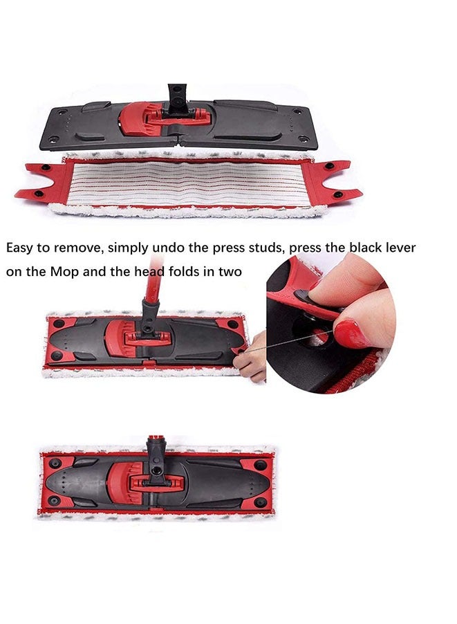 Muyixin عبوة من 4 قطع من وسادات إعادة التعبئة من الألياف الدقيقة المتوافقة مع عبوة إعادة ملء ممسحة Vileda Ultramax المصنوعة من الألياف الدقيقة - Image 3