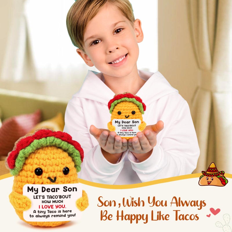 Jettryran Son Gifts for Teen Boys Easter Basket Stuffers for Teens Son Birthday Gifts for Year Old Bonus Step Son from Mom Dad, Teenage Boys Easter Eggs Gift Men Him Crochet Fathers Day Taco To My Best Son Ever - Image 5