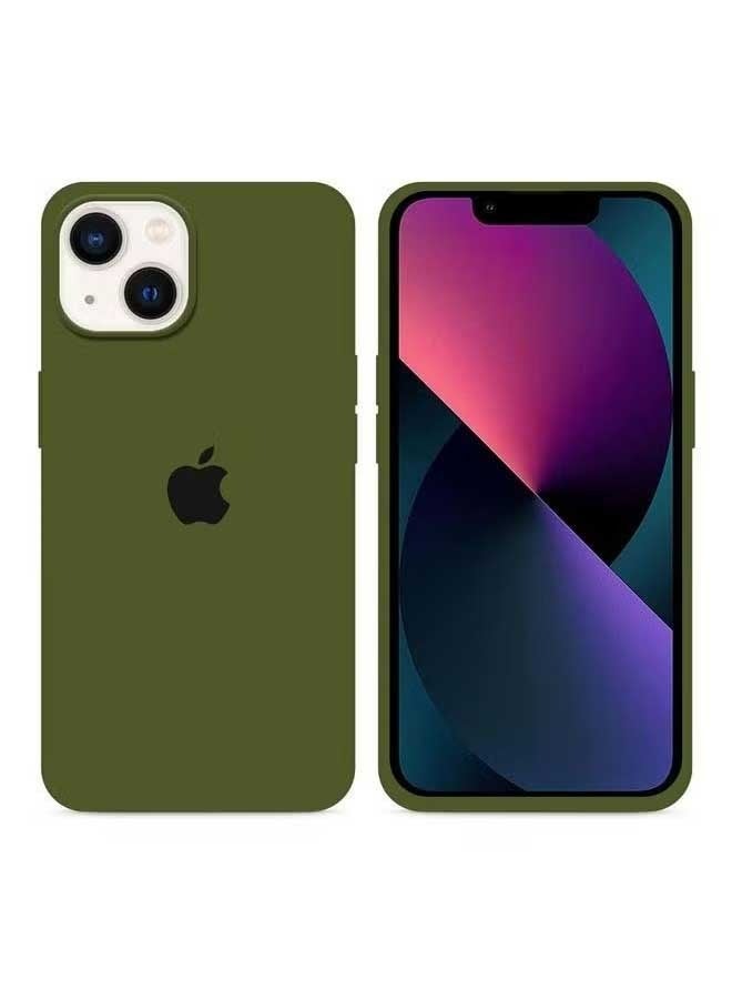 Ocean iPhone 15 Mobile Case Cover, Soft Liquid Silicone Protection Anti-Scratch Shockproof Accessories Slim Protective Back Cover with Microfiber Lining, for iPhone 15 Case, Forest Green - Image 3