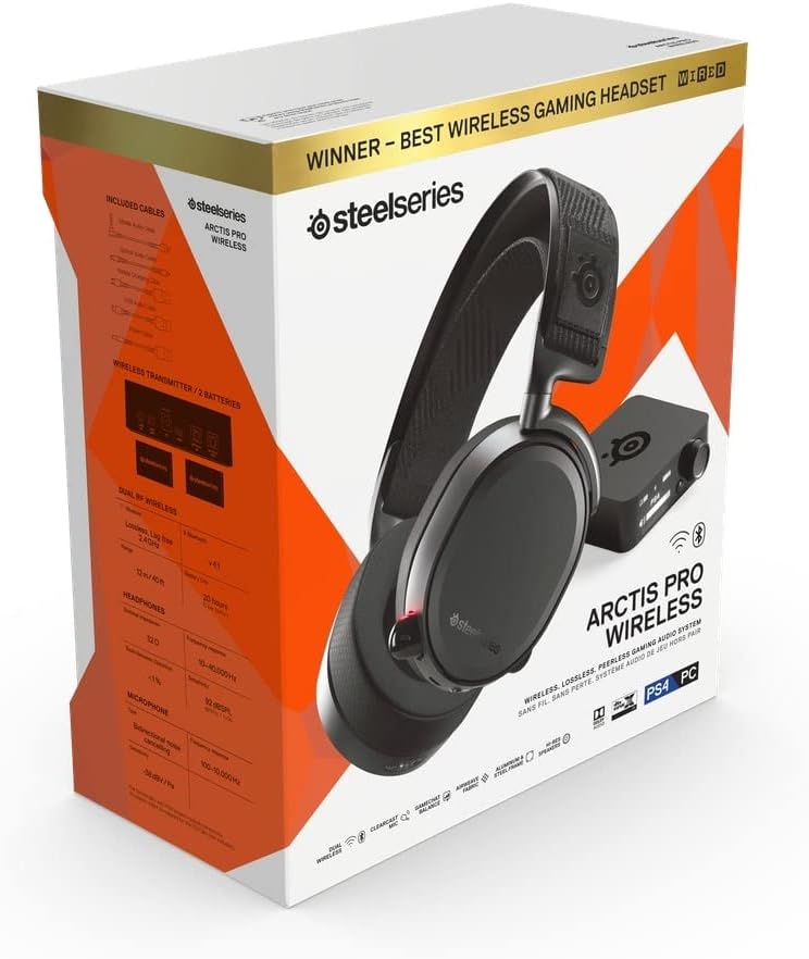 steelseries سماعة الألعاب اللاسلكية SteelSeries Arctis Pro - مكبرات صوت عالية الدقة - تقنية لاسلكية مزدوجة (2.4G وبلوتوث) - نظام بطارية مزدوجة - Image 5
