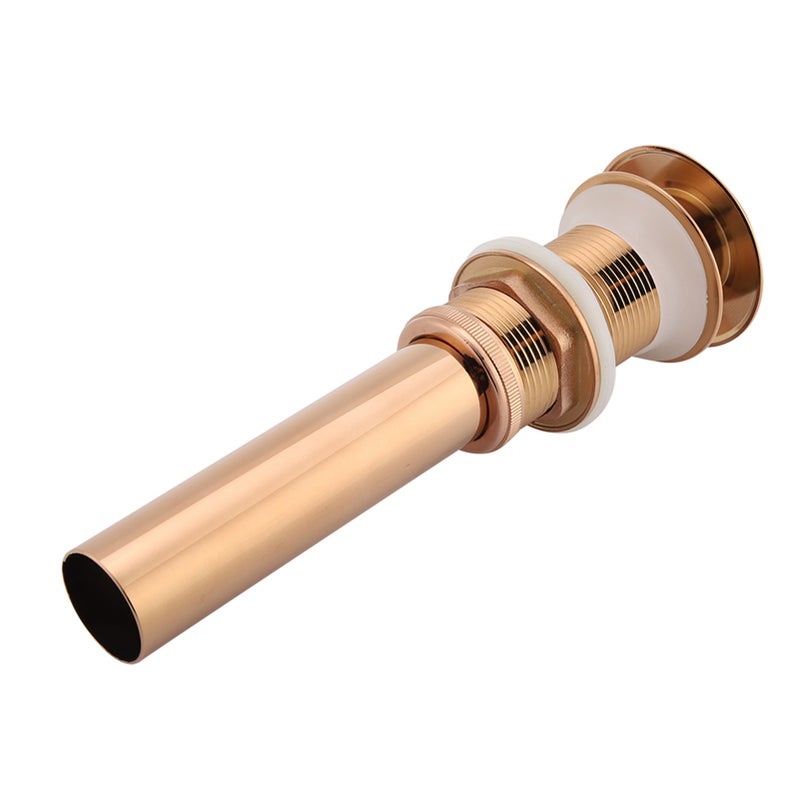 تركيب تصريف الانسيابي للحوض المائي بالمحمصة النحاسية G1 1/4" بدون انسياب إضافي (لون ذهب وردي) - Image 3