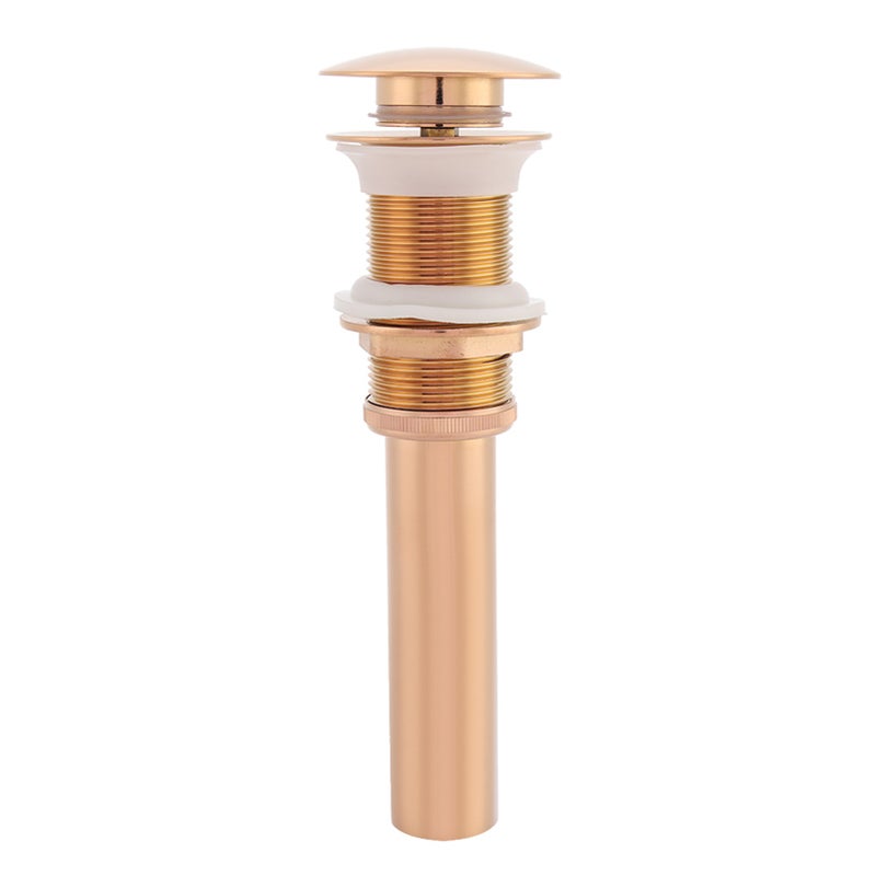 تركيب تصريف الانسيابي للحوض المائي بالمحمصة النحاسية G1 1/4" بدون انسياب إضافي (لون ذهب وردي) - Image 2