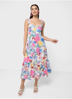 ELLA Floral Print Dress  - Image 1