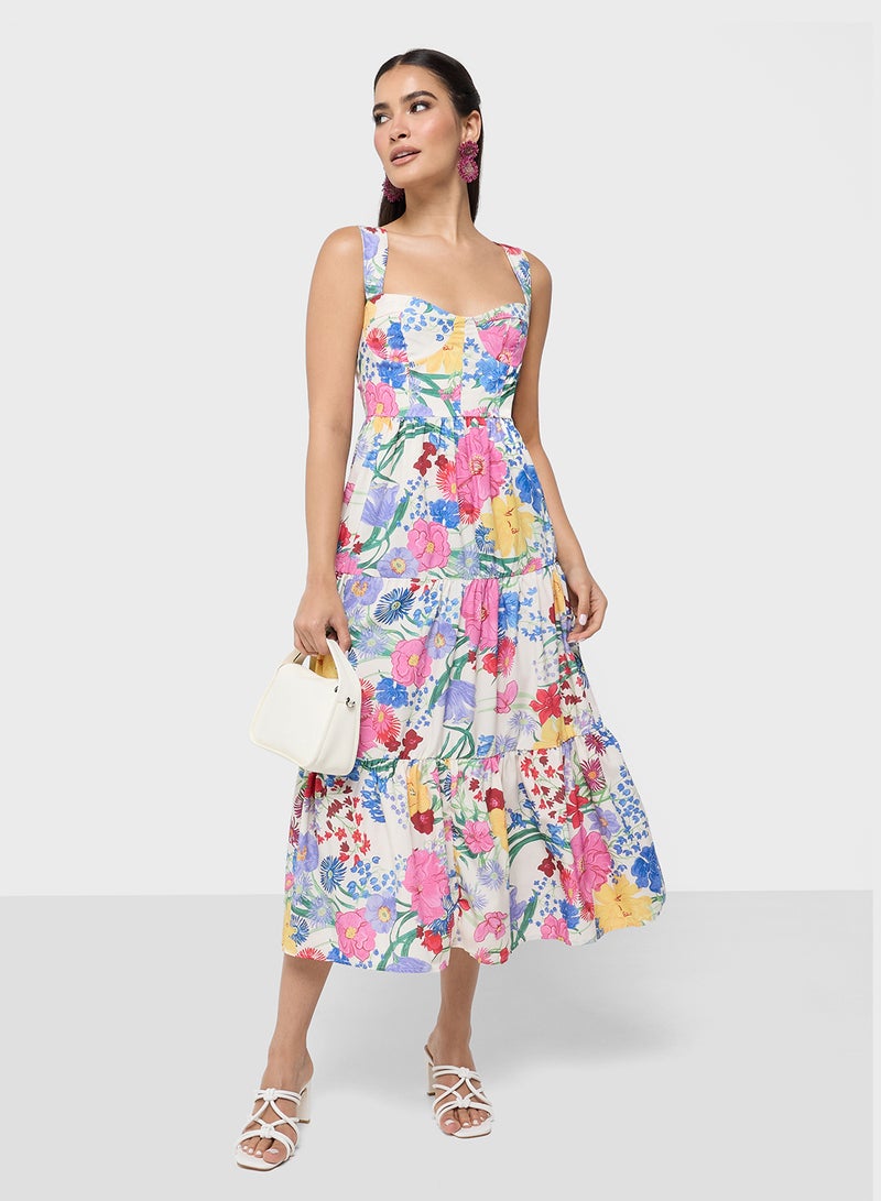 ايلا فستان بطبعة زهور - Image 4